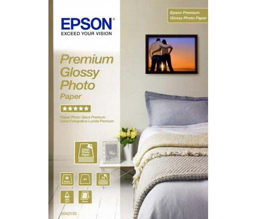 PHOTO PAPER EPSON PREMIUM GLOSSY A4 255g 15lap/csomag