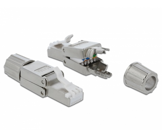 Delock RJ45 plug Cat.6A STP toolfree