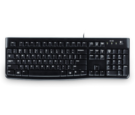 LOGITECH KEYBOARD K120 BLACK US OEM