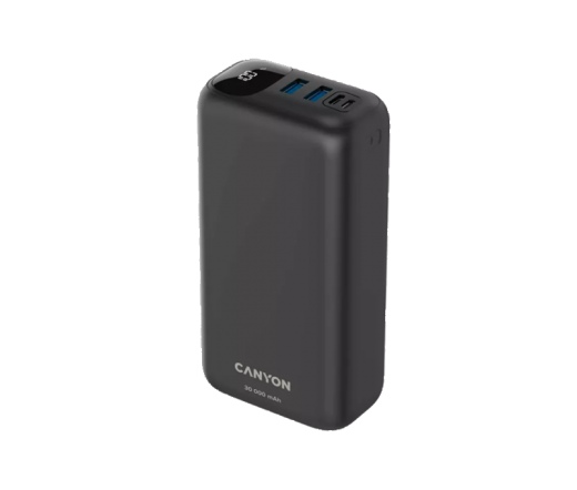 CANYON PB-301 Power Bank 30000mAh PD/QC fekete