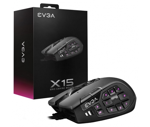 EVGA X15 Gaming Mouse 16000dpi - Black