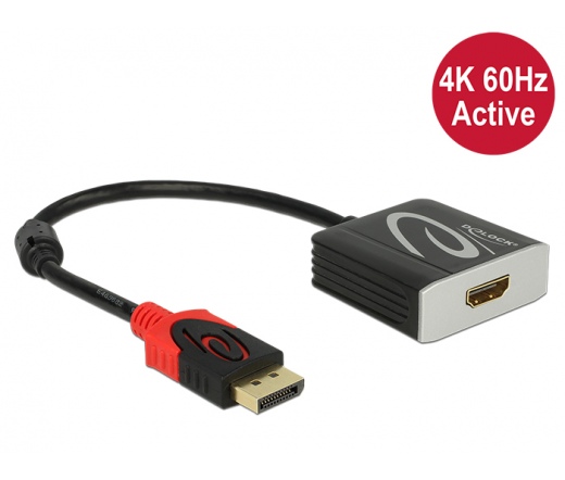 DELOCK Adapter Displayport 1.2 male > HDMI female 4K 60 Hz Active