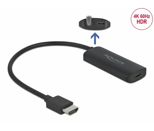 DELOCK HDMI apa / USB-C (DP Alt Mode) anya 4K 60Hz