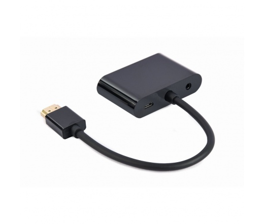 GEMBIRD HDMI male to HDMI female + VGA female + audio black