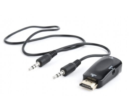 GEMBIRD VGA to HDMI + VGA 0.15m black