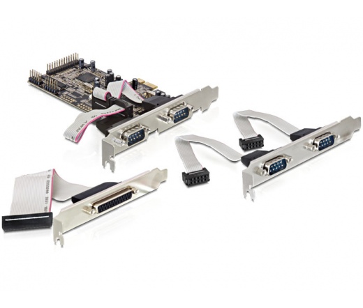 I/O DELOCK PCI-E -> 4x Serial + 1x Parallel (89177)