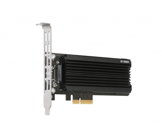 ICY DOCK M.2 NVMe SSD to PCIe 3.0 x4 adapter with Heat Sink & PCIe Bracket