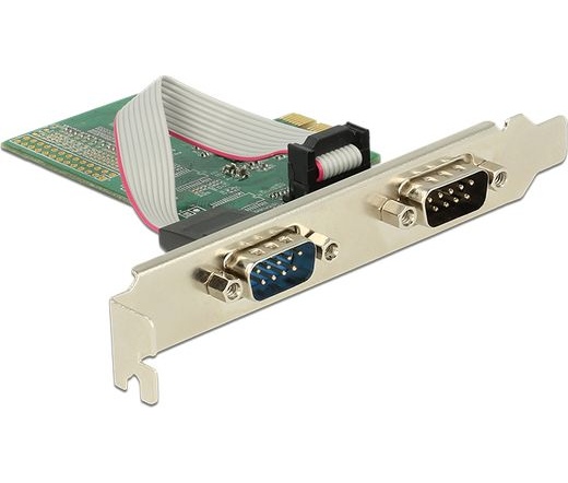 DELOCK PCI-E Express-kártya > 2 x Soros RS-232