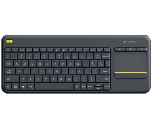 LOGITECH KEYBOARD K400 Plus TouchPad HUN sötét szürke