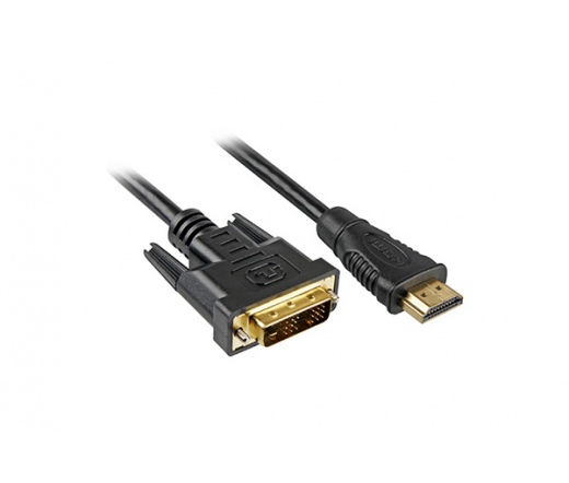 Kábel Sharkoon HDMI -> DVI 3M fekete