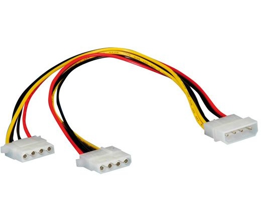 Kábel Roline Value Molex Y-elosztó 0,3m