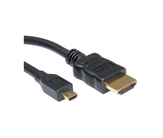 Cable ROLINE HDMI - micro HDMI összekötő 2m v1.4 Ethernet