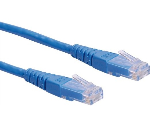 Cable ROLINE UTP CAT6 patch 0,3m kék