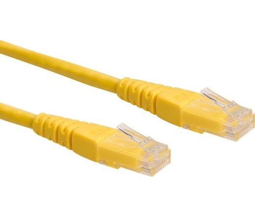 Cable ROLINE UTP CAT6 patch 0,3m sárga