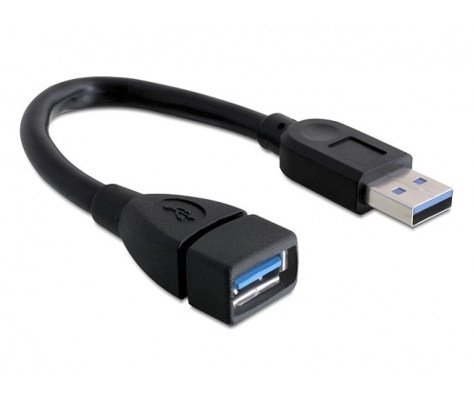 DELOCK USB3.0-A 15cm hosszabbító (male/female) (82776)