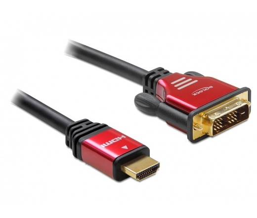 DELOCK Cable HDMI - DVI Cable male / male 3m (84343)