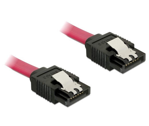 DELOCK Cable SATA 6 Gb/s straight/straight red 70cm (82678)