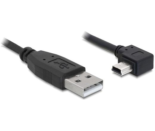 DELOCK Cable USB 2.0-A male -> USB mini-B 5pin male angled 5m (82684)