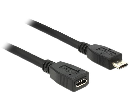 DELOCK Cable USB Extension micro-B male -> micro-B female 0.5m (83567)