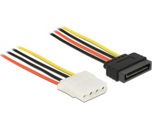 DELOCK Cable SATA 15pin apa > 4pin anya tápkábel - 0,2m (60136)