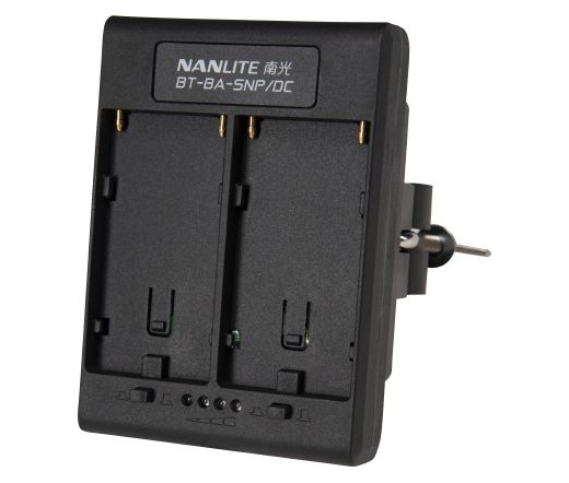 NANLITE BT-BA-SNP/DC Sony NP akku adapter DC csatlakozóval