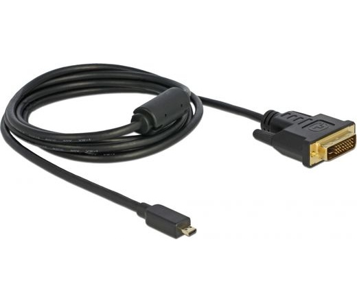 DELOCK HDMI-micro D male to DVI 24+1 male, 2m (83586)