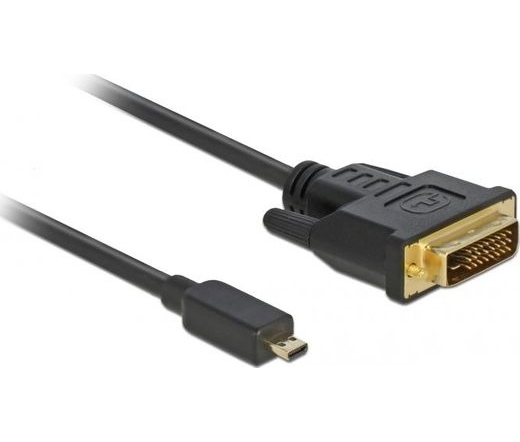 DELOCK HDMI-micro D male to DVI 24+1 male, 2m (83586)