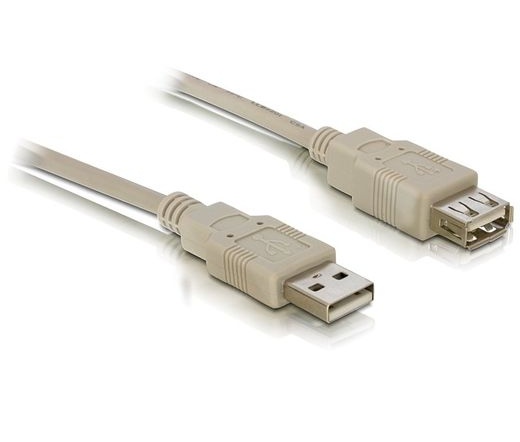 DELOCK Cable USB 2.0 extension A/A 3m (82240)