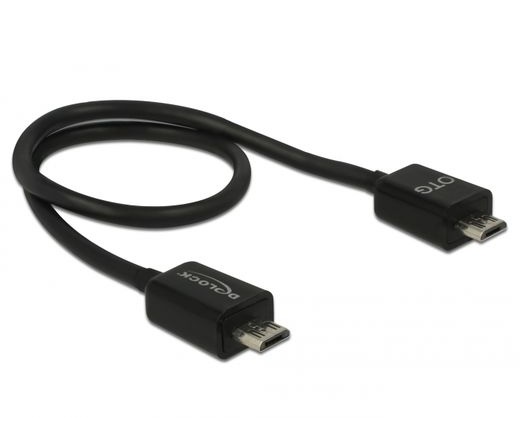 Delock Power Sharing Cable Micro USB-B male > Micro USB-B male OTG