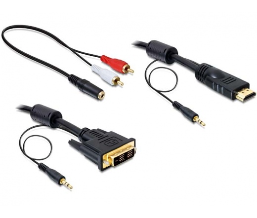 DELOCK Cable DVI male -> HDMI male hanggal 2m (84455)