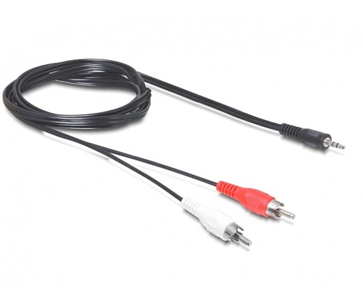 DELOCK Cable Audio DC jack 3.5 mm male -> 2 x RCA male 5m (84212)