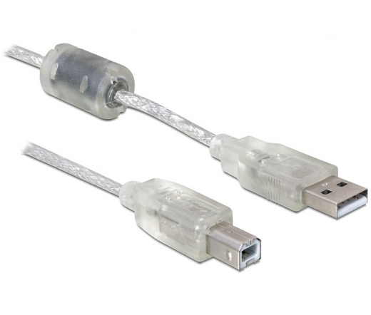 DELOCK Cable USB 2.0 A-B upstream male / male 0,5m (82057)