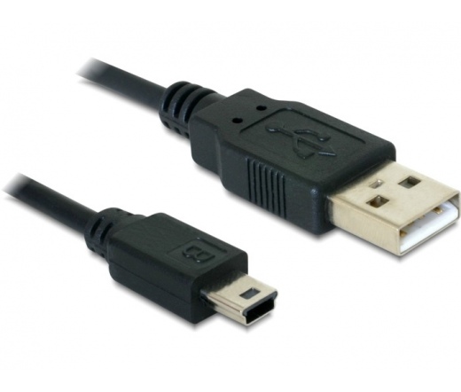 DELOCK Cable USB 2.0-A -> USB mini-B 5pin male / male 0.7m (82396)