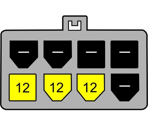 DELOCK Cable PCI Express power supply 8pin -> 2x Molex 4pin male (82397)