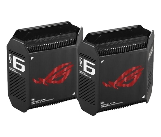 ASUS ROG Rapture GT6 Tri-Band WiFi 6 Mesh WiFi System 2-pk Black