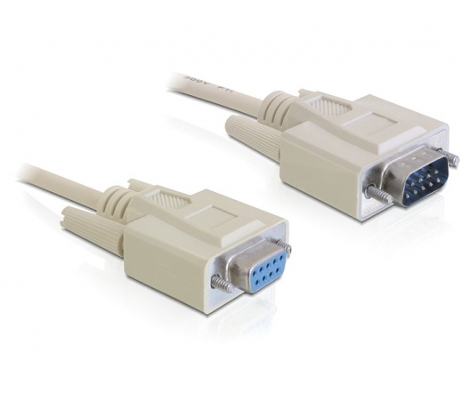 DELOCK Cable RS-232 serial Sub-D9 male / male 1m (82980)