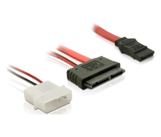 DELOCK Micro SATA female + 2Pin Power > SATA 0,3m (84384)