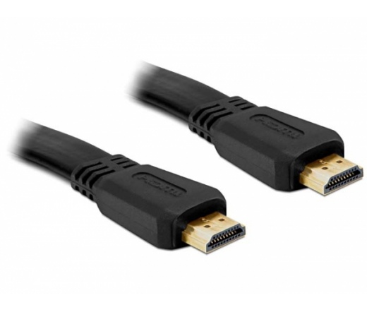 DELOCK Cable High Speed HDMI with Ethernet male/male flat 1m (82669)