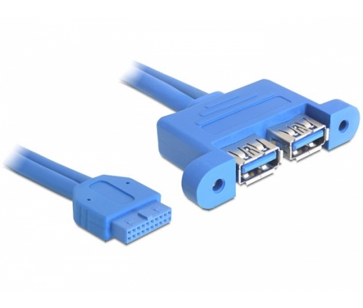 DELOCK Cable USB 3.0 pin header female > 2 x USB 3.0-A female parallel (82941)