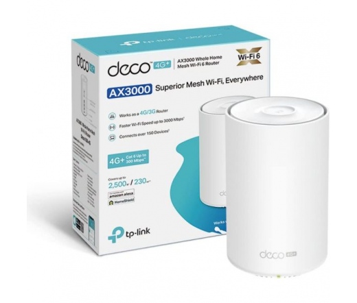 TP-LINK Deco X50-4G 4G+ AX3000 Whole Home Mesh WiFi 6 Gateway 1-Pack