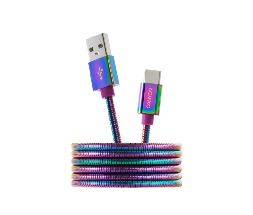 Canyon Type C USB 2.0 kábel Rainbow