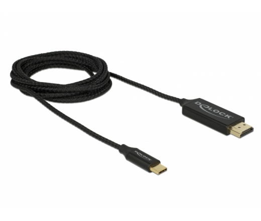 Delock USB Type-C koax kábel HDMI-hoz (DP Alt Mode) 4K 60 Hz 2 m