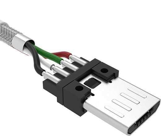 KABEL Silicon Power LK10AB - microUSB, 1m, 2.4A QC, Fekete