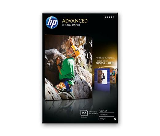 PHOTO PAPER HP ADVANCED GLOSSY 250g/m2 10X15cm