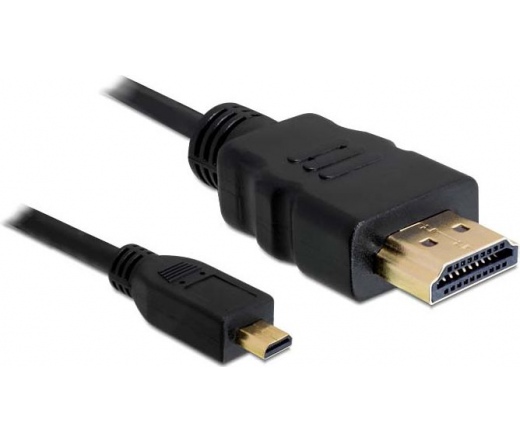 Delock kábel HDMI-A male to HDMI micro-D male 2m