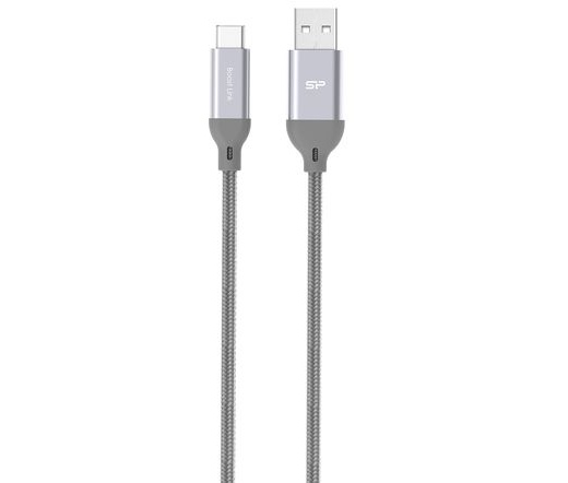 KABEL Silicon Power LK30AC - USB 3.1 TYPE-C, 1m, 2.4A QC, Szürke