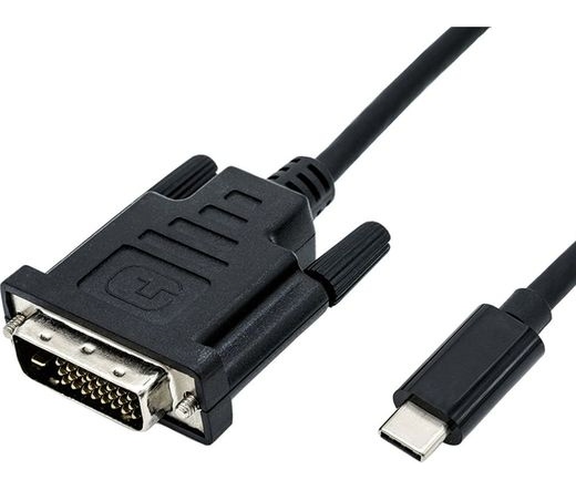 Kábel Roline Value USB Type C - DVI Kábel M/M 1m