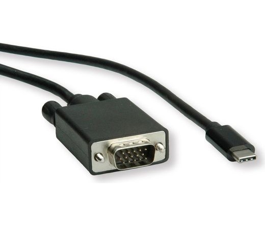 Kábel Roline Value  USB Type C - VGA (D-SUB) Kábel M/M 2m