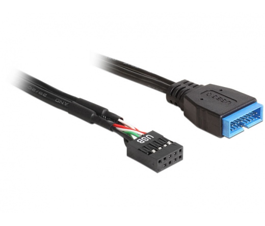 DELOCK Cable USB 2.0 pin header female > USB 3.0 pin header male (83281)