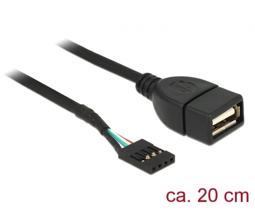 DELOCK Cable USB 2.0 type-A female to pin header